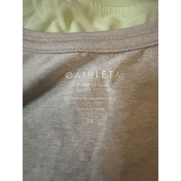 Athleta With Ease Muscle Tank & Uptempo Tank **LOT OF 2** Green & Gray 3X Active - Picture 10 of 11